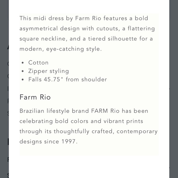 Farm Rio dress - Picture 4 of 4